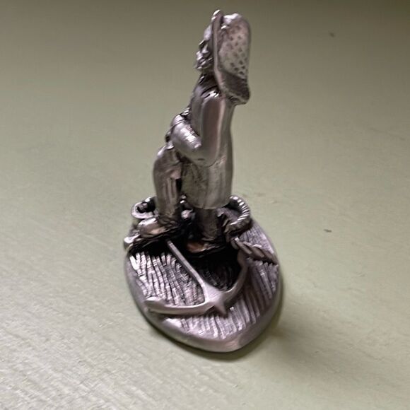 “The Old Fisherman” by Andrew Chetnik. Pewter Nautical fishing - Picture 2 of 7
